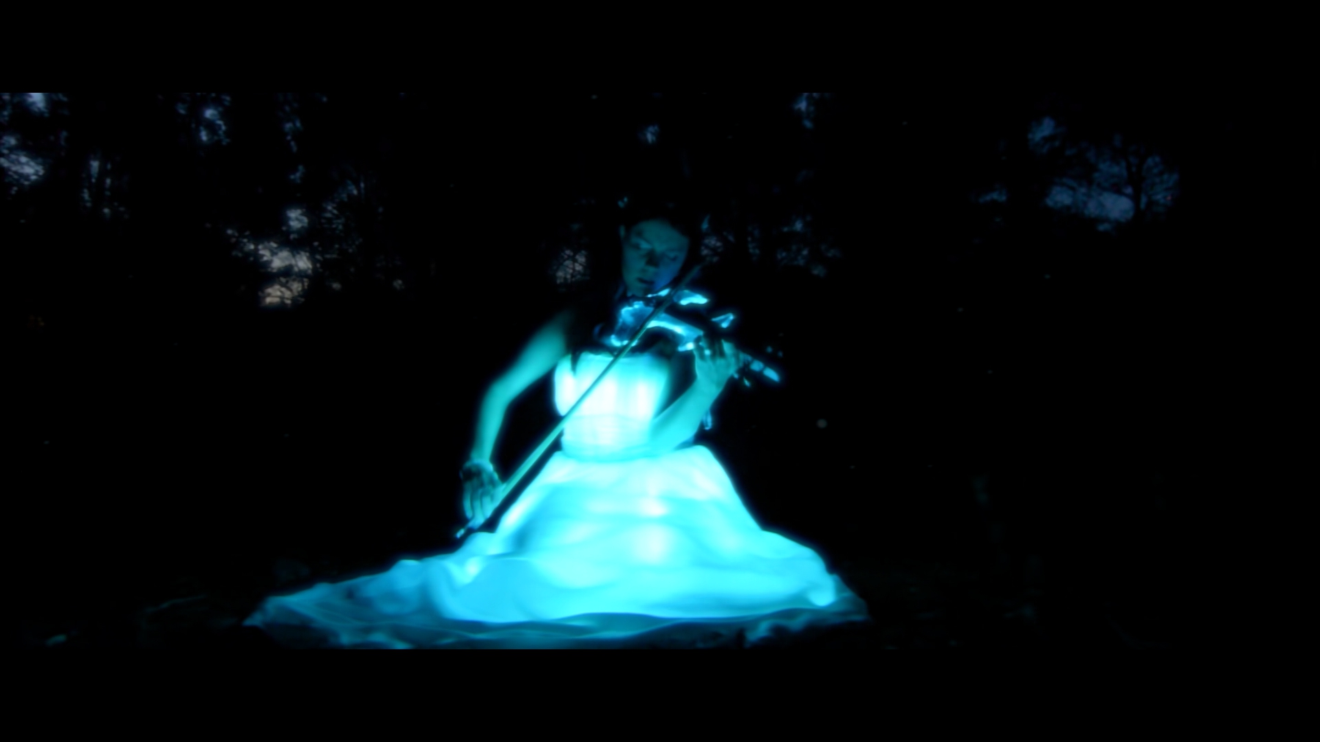 Amenizacion violin LED GALA violinista con vestido LED Gala